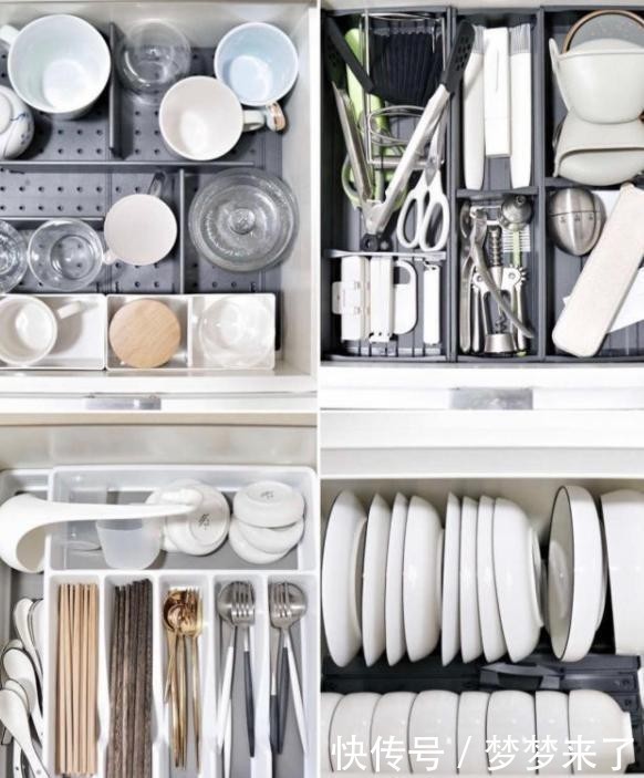 抽屉|去邻居家借用厨房,打开门就被厨房布置给迷住,干净整洁又顺手!