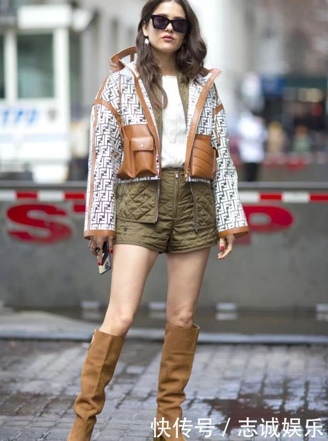 今年流行一种穿法，叫“绗缝棉服+靴子”，保暖不显臃肿，真美