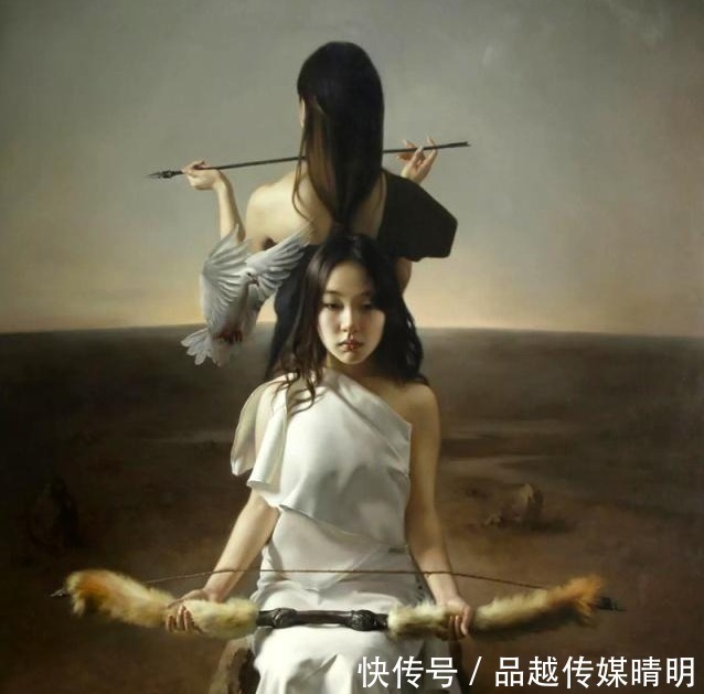 80后$冷军照着图片画“美人鱼”，80后画家表示不服，一幅画卖了55