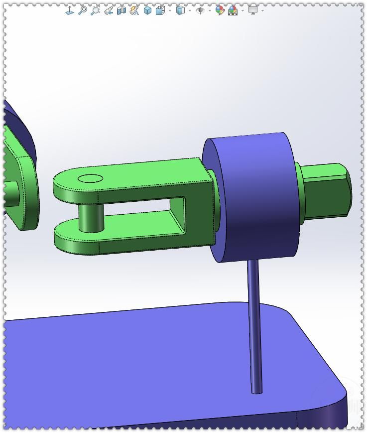 同轴心配合|用SolidWorks画一个直角传动，画四个零件就行