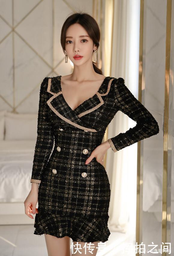 说了算|漂不漂亮你说了算,孙允珠银河星烁浪漫金粉镶边西装裙穿搭