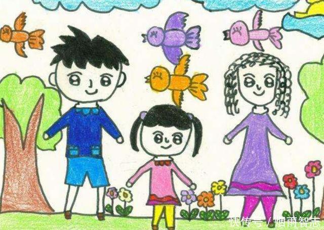 孩子画全家福作业,老师怀疑有心理问题,宝妈哭笑不得:看错了