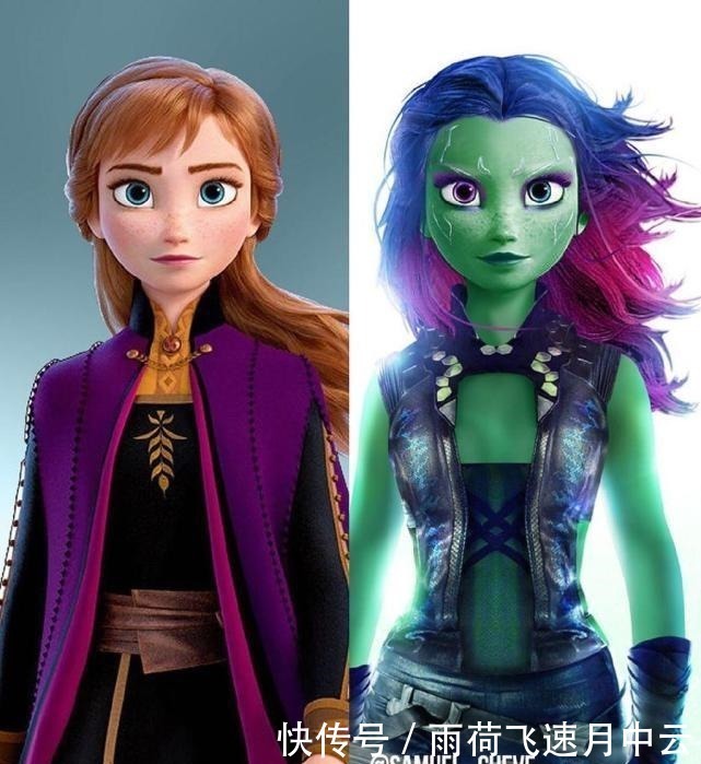 冰雪奇缘|当《冰雪奇缘》遇上《复仇者联盟》,艾莎变身“惊奇队长”无压力!