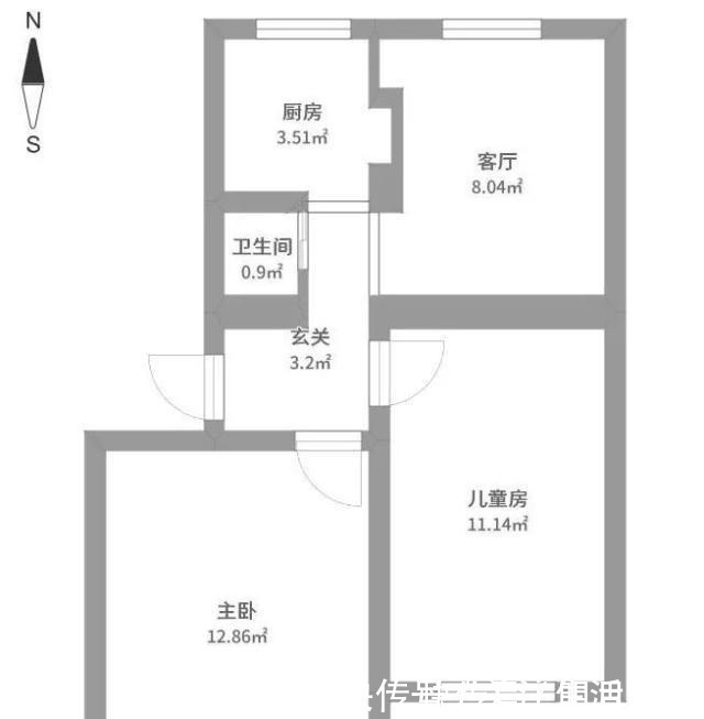 上下床|56㎡小户型经过专业设计，一家三口都有自己独立的生活空间！