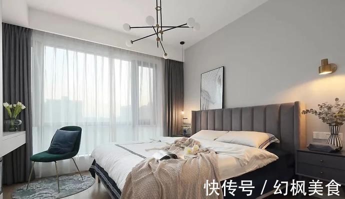 墨绿色|107㎡现代轻奢风格装修,时尚精致演绎优雅品位