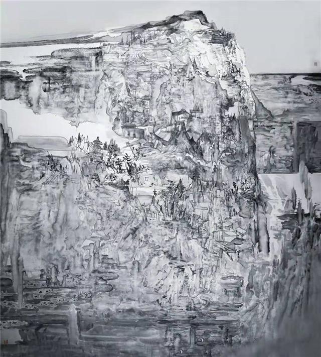 中国画#艺术鉴赏网:山水画家宋德志与艺术的邂逅