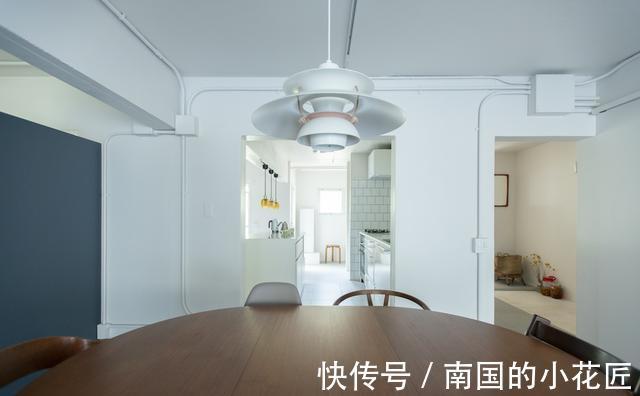 白墙|中古家具的绝佳背景，是全屋大白墙