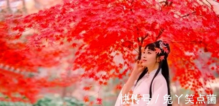 词人$红叶黄花秋意晚,女主人公因悲秋而怀远,书信难寄玉泪滴落红笺淡