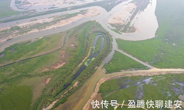 湿地|航拍黄河三角洲，黄河在这里入海，形成了中国最年轻的土地