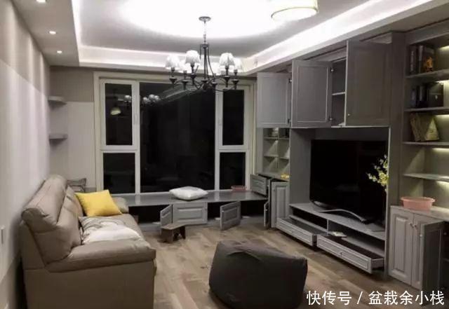 餐桌椅|老公硬把餐厅设“半堵墙”,客厅加个假飘窗,聪明极了!