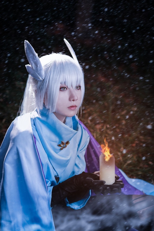 凛冬|cos：凛冬已至，光遇白鸟COS正片