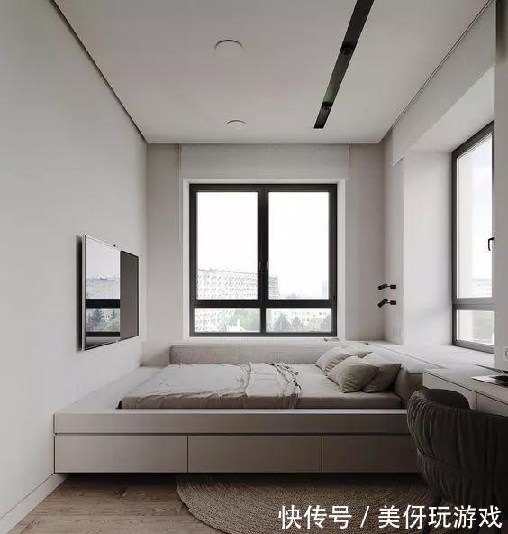 床头|现在卧室床头流行不靠墙,往前挪80公分,“多出”一个衣帽间