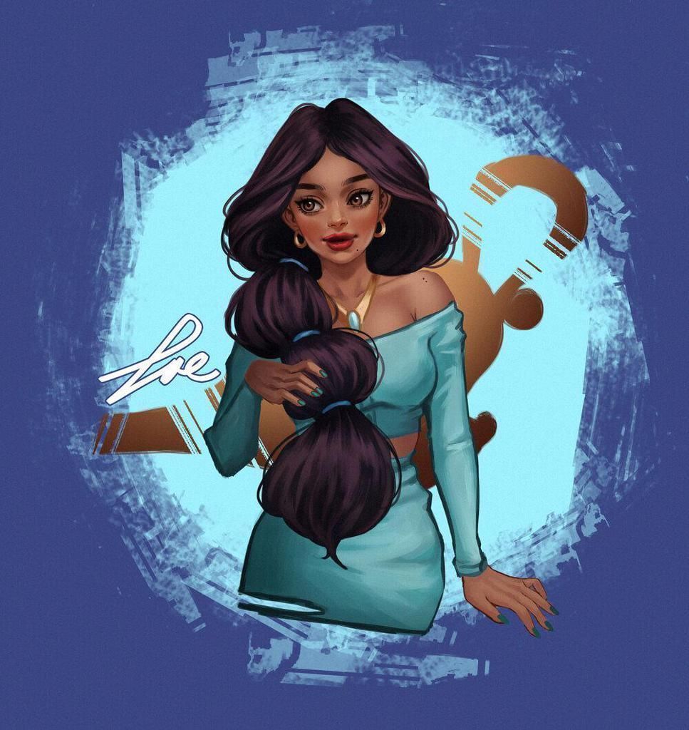 迪士尼公主@当迪士尼公主换上现代装,宝嘉康蒂很时髦,贝儿秀外慧中