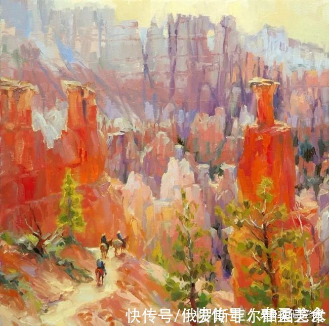 主旋律@史蒂夫·亨德森的油画以光线,生命和色彩为主旋律,好看极了