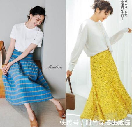 半裙|炎热夏日不能少的4条半身裙,轻松演绎优雅温柔女人味