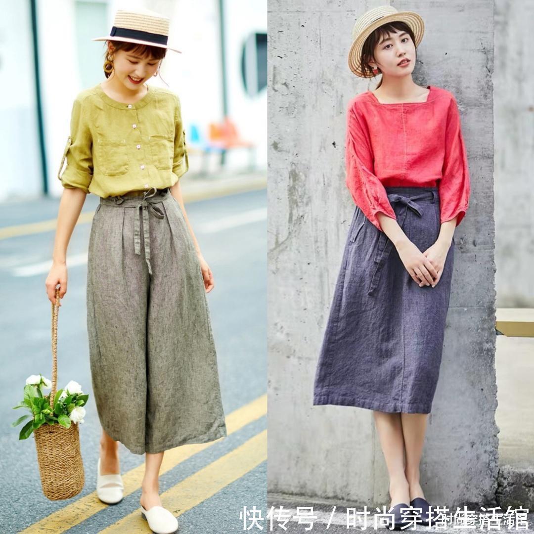 阔腿裤|别穿阔腿裤了,今年流行这几款半裙,搭配T恤、衬衫都好看