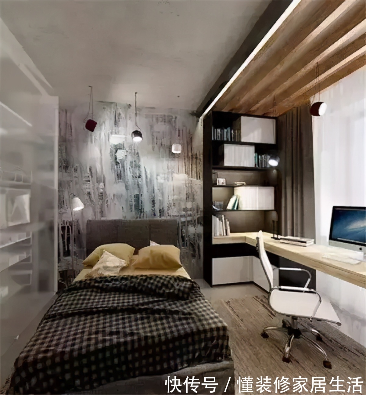 实用|不用专门预留书房了,这种卧室书房一体的设计最实用