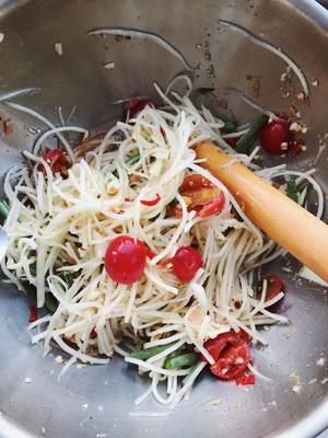 泰国青木瓜沙拉～最强复刻泰国本土版本，高人气小吃