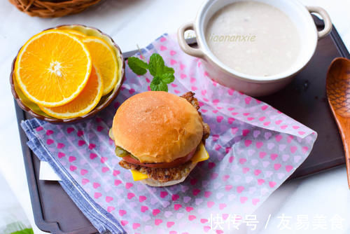 蟹姐|不塌陷不回缩，早上起来给孩子做汉堡，一个管饱，汉煲他们都喜欢吃