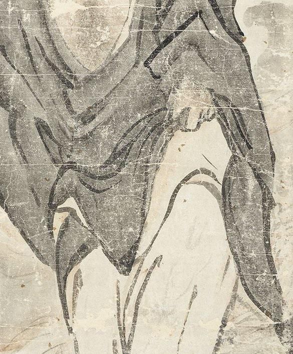 500年前的达摩古画，人物眼神让人害怕，如今很难画出这种感觉