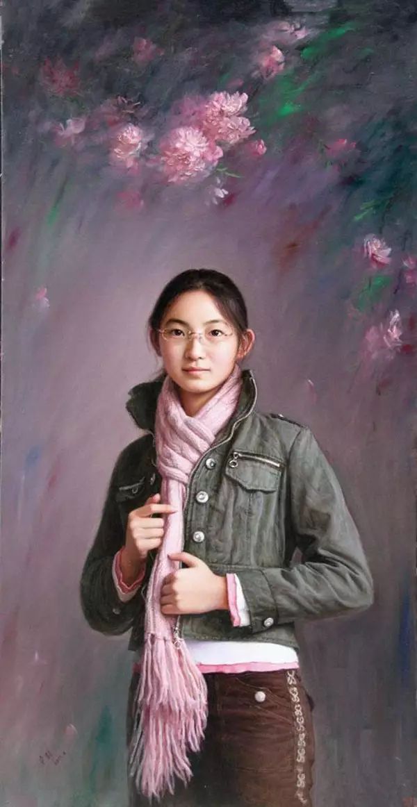 油画@美女画家安静油画里的美女,貌若天仙