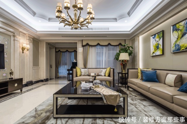现代|170㎡现代风中植入稳定气派,将古典韵味与现代设计巧妙融合