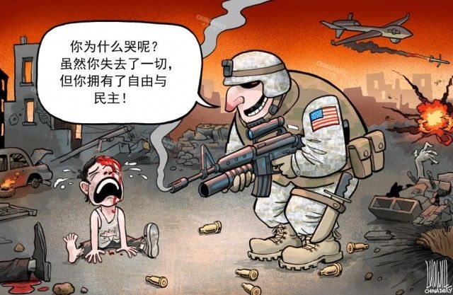 克鲁格|中国日报系列漫画：十问美国民主 真相触目惊心