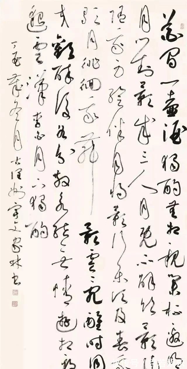 草书&他的草书既有魏晋风度唐宋气象,又有明清规模,获首届行书一等奖