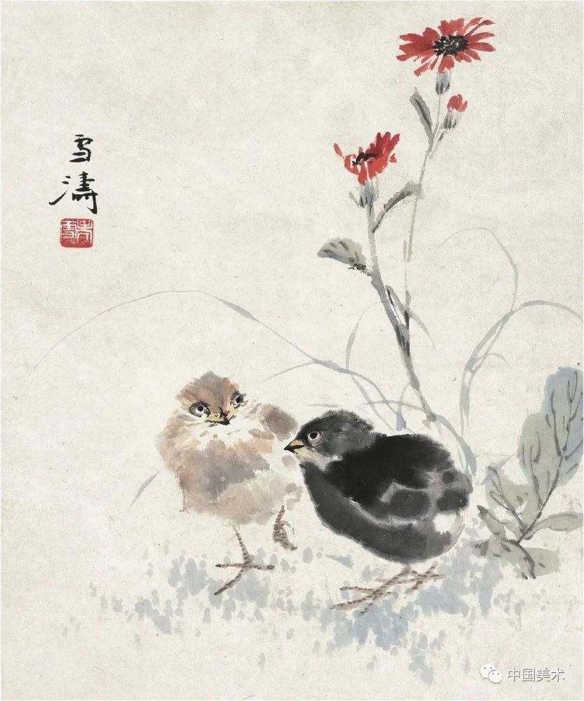  草虫|王雪涛：花卉草虫册