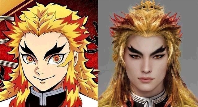 魇梦|当《鬼灭之刃》被还原成真人,次元壁脆弱得不堪一击,这也太像了