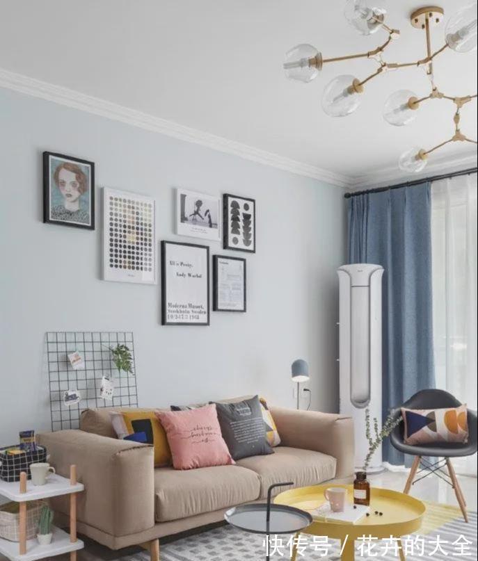 背景墙|晒晒北欧风的新家,客厅清新又自然,这样的家住着就是舒服!