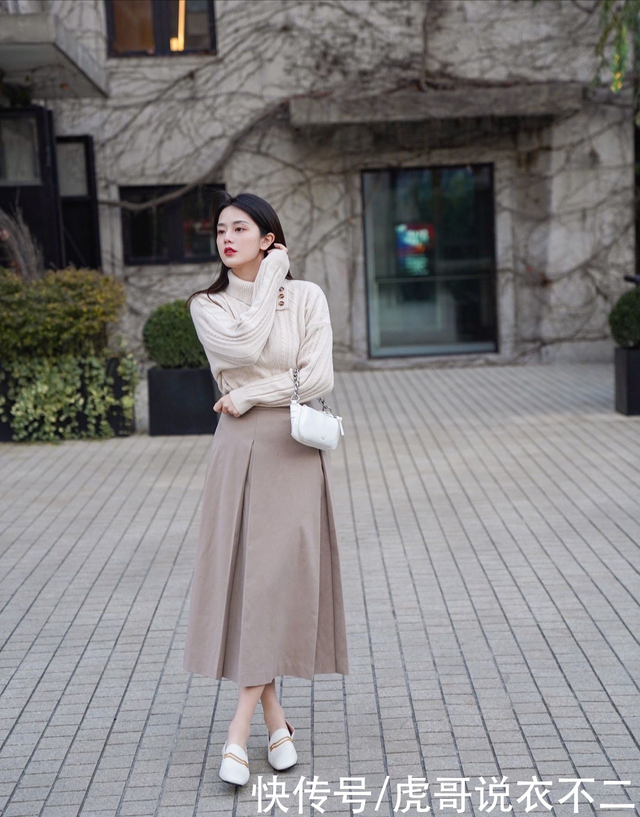 “微胖女生”能照穿的优雅穿搭，每一套都出彩，120斤也能穿
