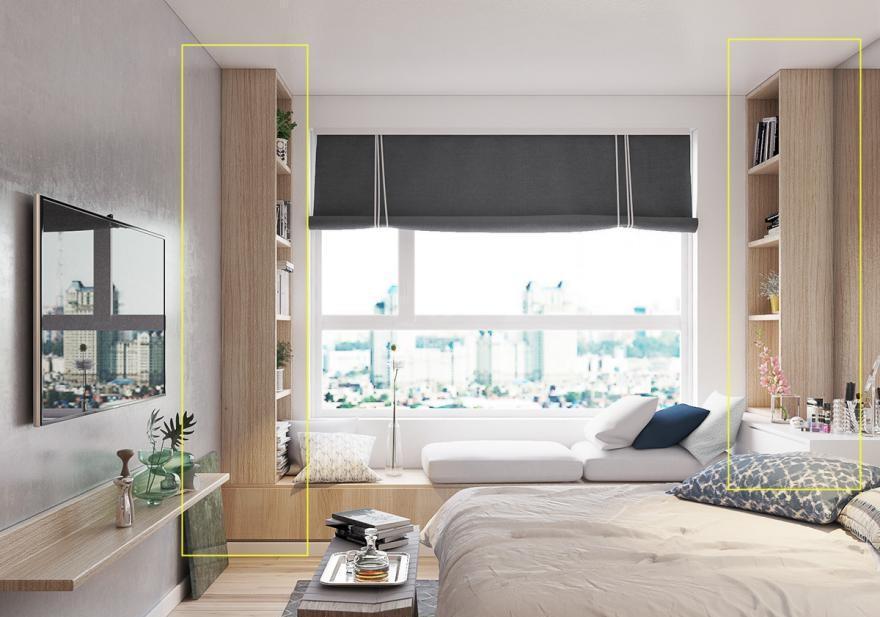 一体|2021年卧室都流行这么装了,衣柜+飘窗做一体化设计,最少能省5㎡