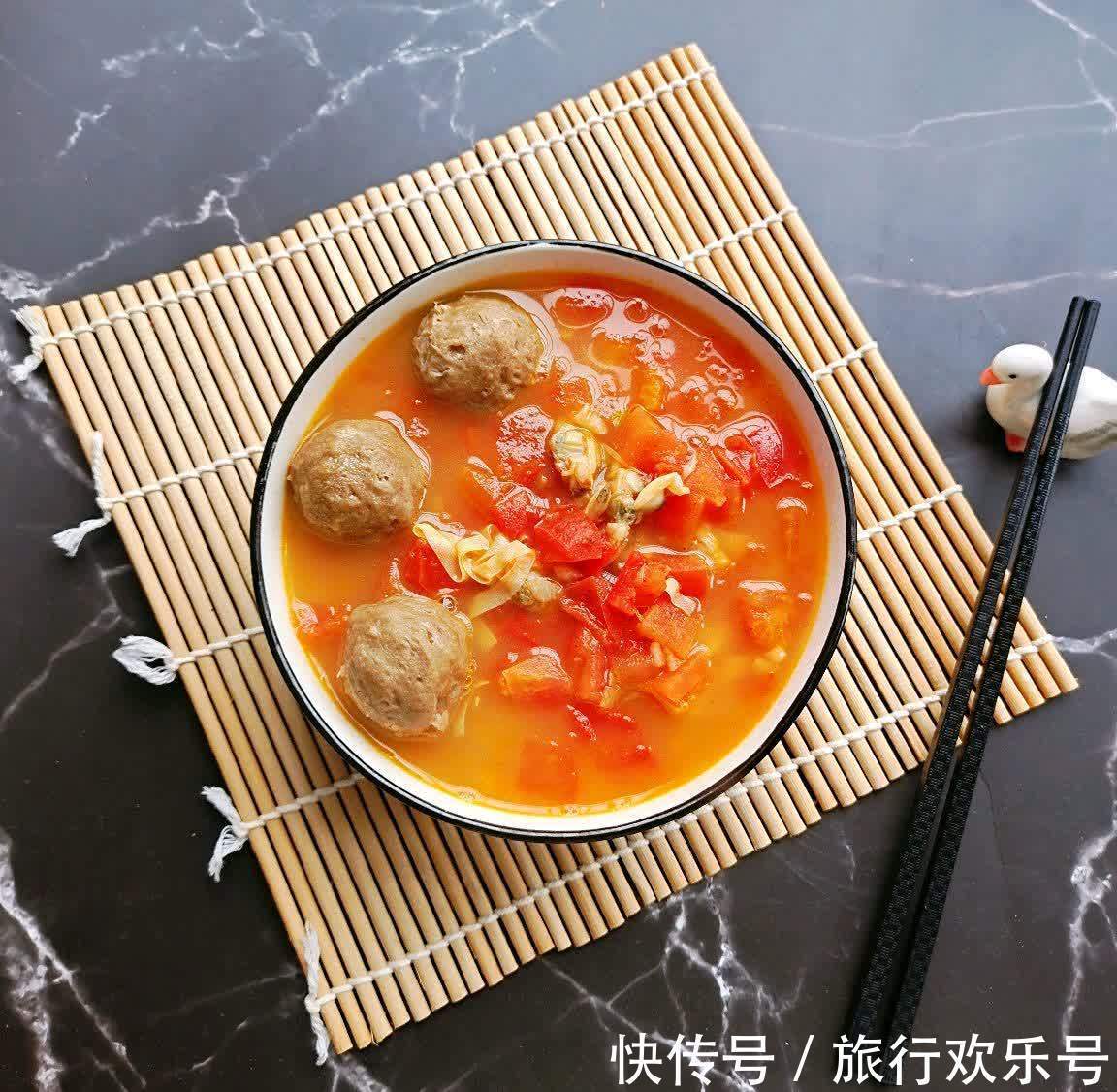 花甲肉|越吃越瘦系列,番茄肉丸,“假”面更美味