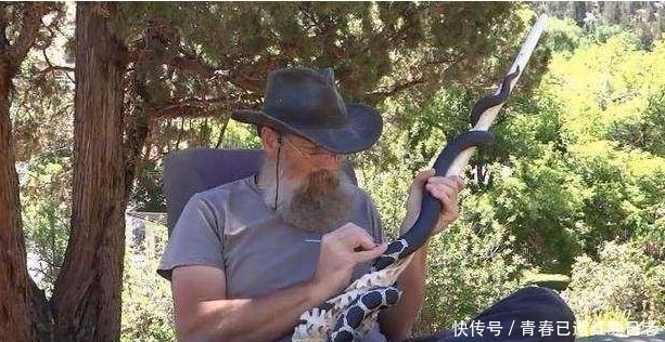 大爷|大爷公园雕刻逼真蛇手杖,路人看到后脸色大变