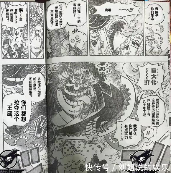 山治|海贼王1031话汉化,四皇大妈变成巨人,山治毁坏战斗服放手一搏