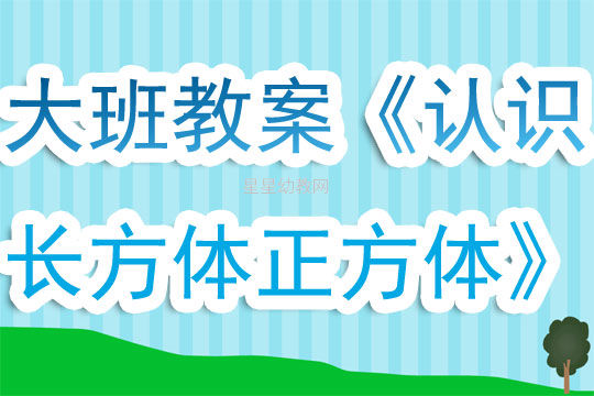 大班数学活动教案 认识长方体 正方体 含反思 快资讯