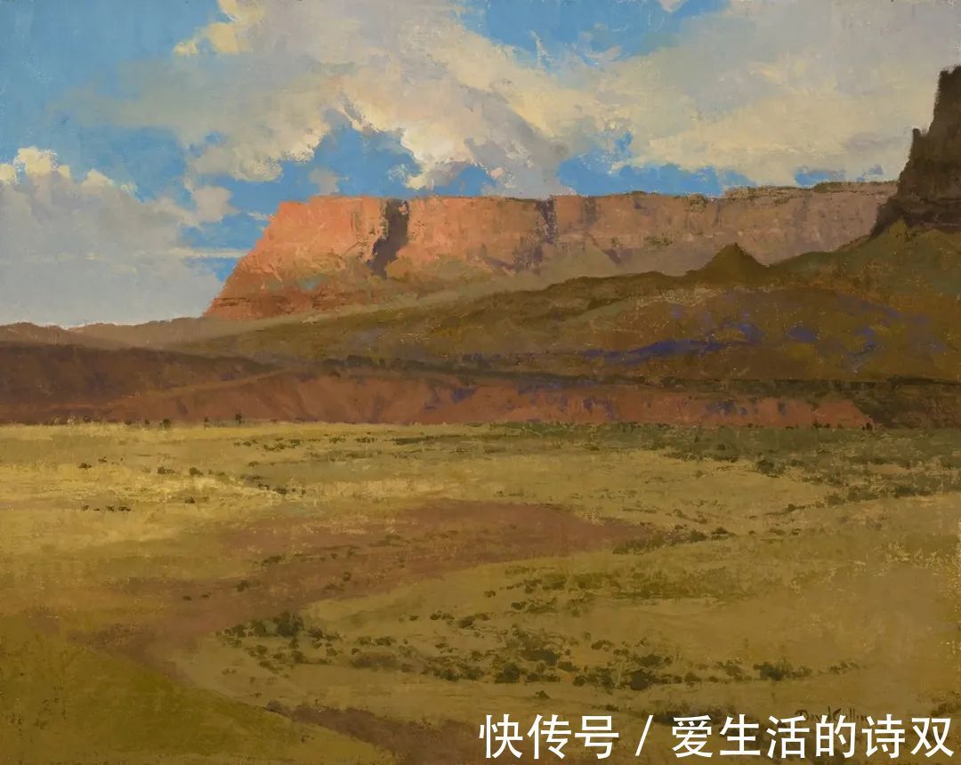 卢伯克$大卫·格里芬的风景油画高清图,放大看,更迷人