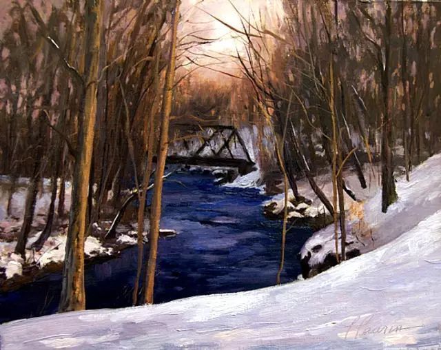 油画#加拿大画家Lili Anne Laurin的风景油画,在形色光影中倾洒出绝美风景