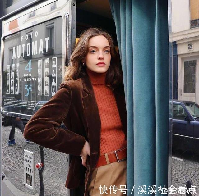 秋天街头的“法式优雅”,我劝你这样穿,法国女人的时髦,你也有
