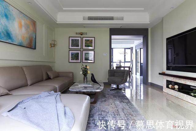 客厅|他家136平新房,家具优雅,客厅大方,背景墙富有品味!太迷人了