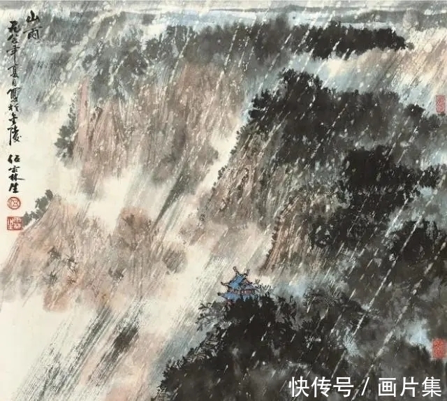 金陵画派$他跟随山水画大师傅抱石习画二十年,为傅派山水第一传人