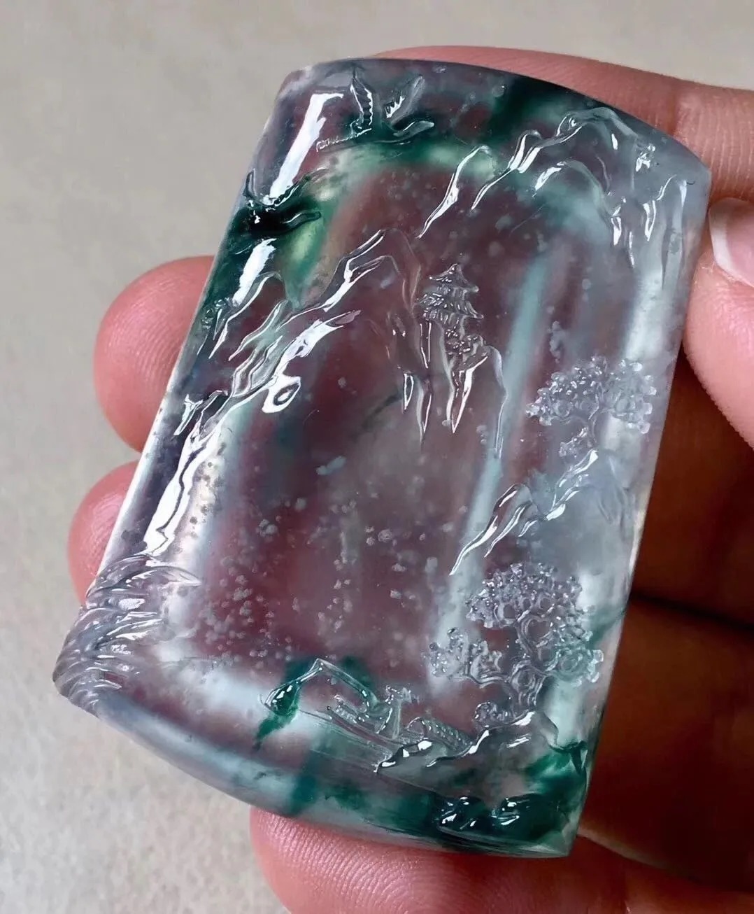 雪花棉,翡翠里的冰雪世界|玉赏 | 雪花棉翡翠