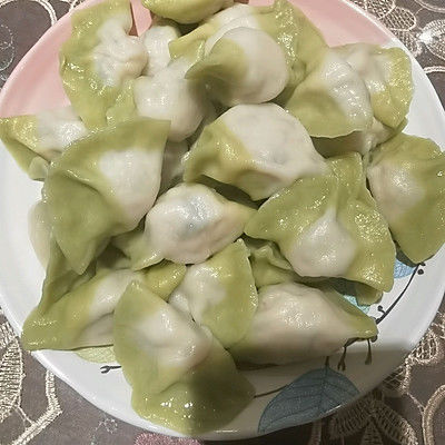 馅儿|翡翠三鲜虾仁饺子