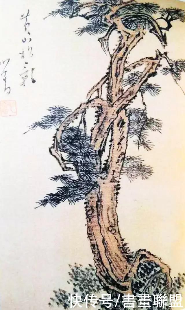  树枝|溥心畬课徒画稿：树枝干的画法