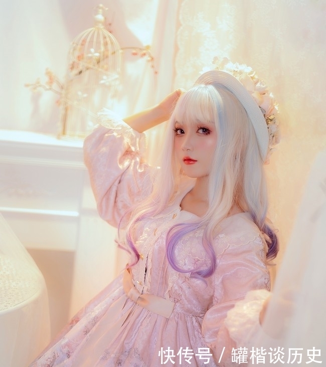 LOLITA装扮——粉红少女粉洛丽塔cosplay