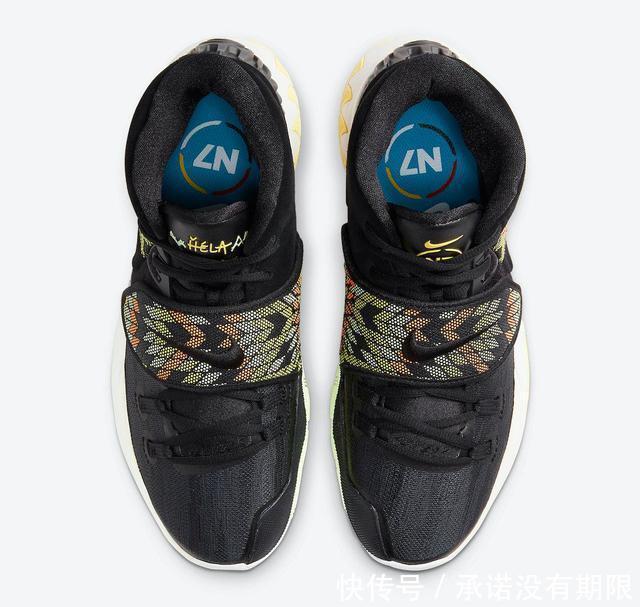 民族风图腾取代钩子!黑色版Kyrie 6“N7”官图释出