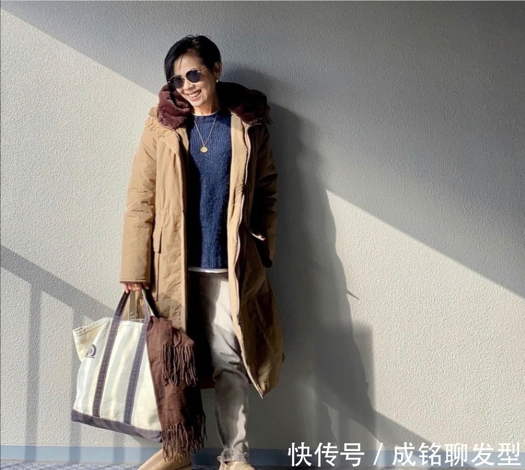 大红色|五十岁而不老的减龄穿搭!真实自然不装嫩,大方得体又有高级感