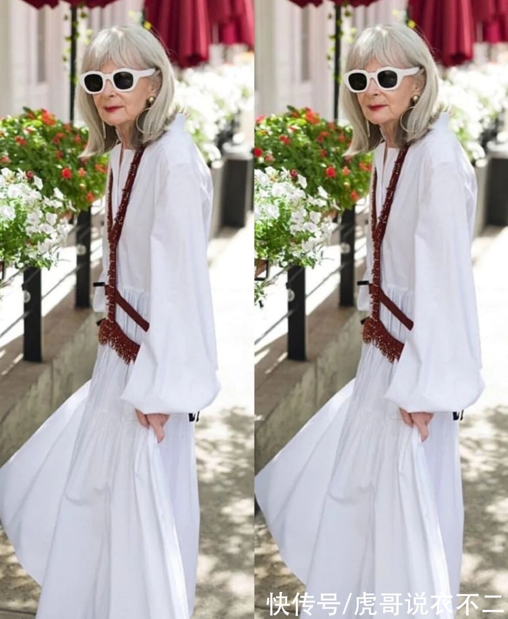 浅色|你见过“满头白发”的时髦精吗?这才是奶奶辈该有的样子,美爆了