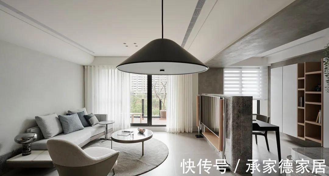 三居室|86㎡三居室装修,开放式书房、多功能电视墙,精致有格调!